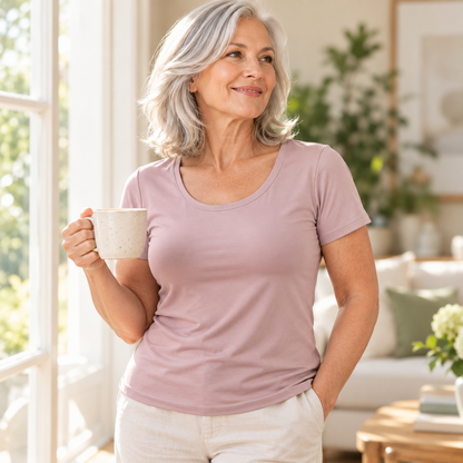 Built-In Bra Comfort T-Shirt