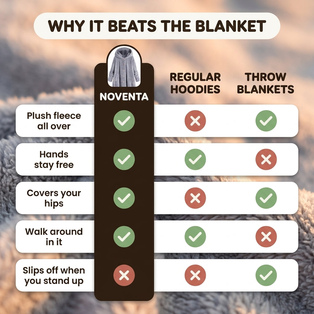 Noventa Cloudwrap Plush Hoodie Coat