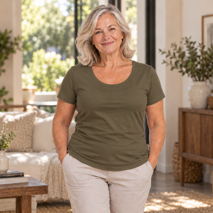 Built-In Bra Comfort T-Shirt