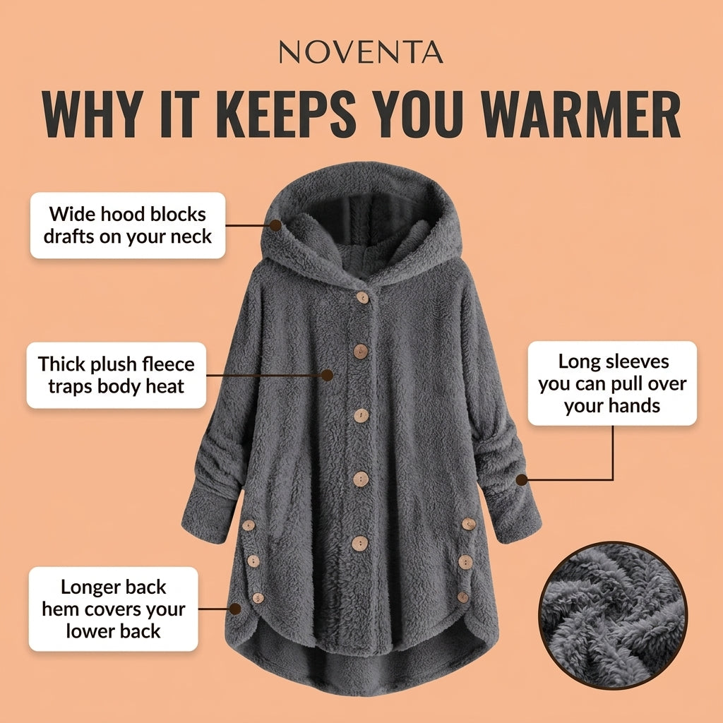 Noventa Cloudwrap Plush Hoodie Coat