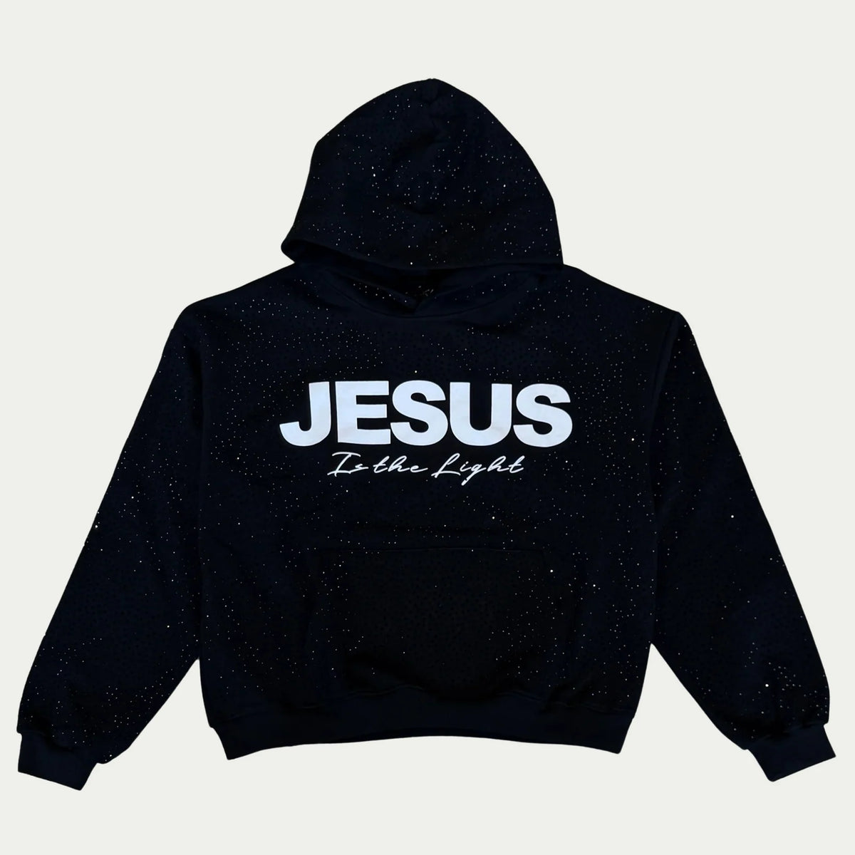 Rhinestone "Jesus is the Light" Hoodie
