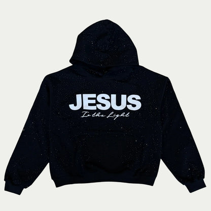 Rhinestone "Jesus is the Light" Hoodie