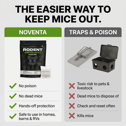 Plant-Based Mouse Repellent Pouches