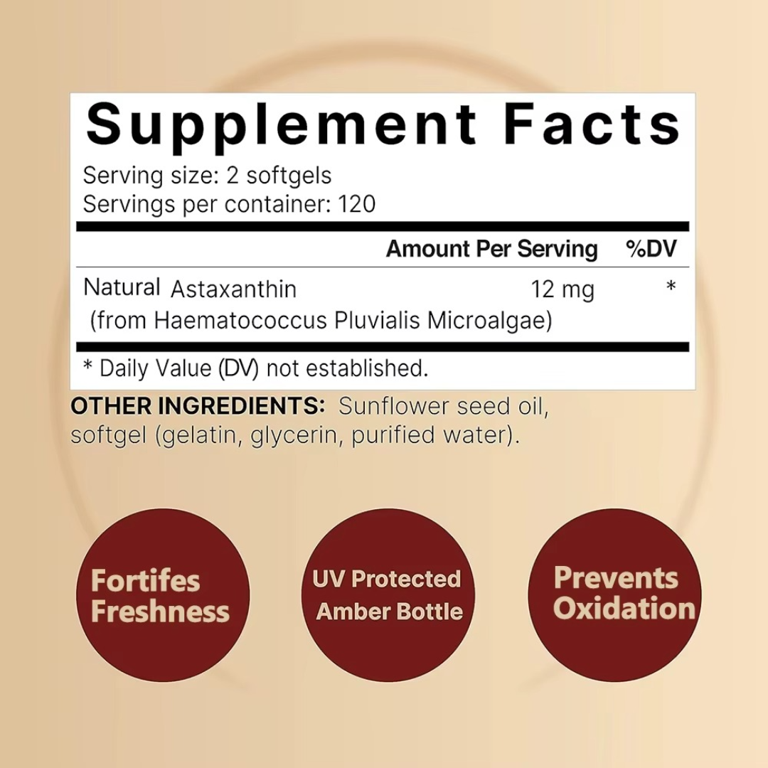 Pure Astaxanthin Softgels