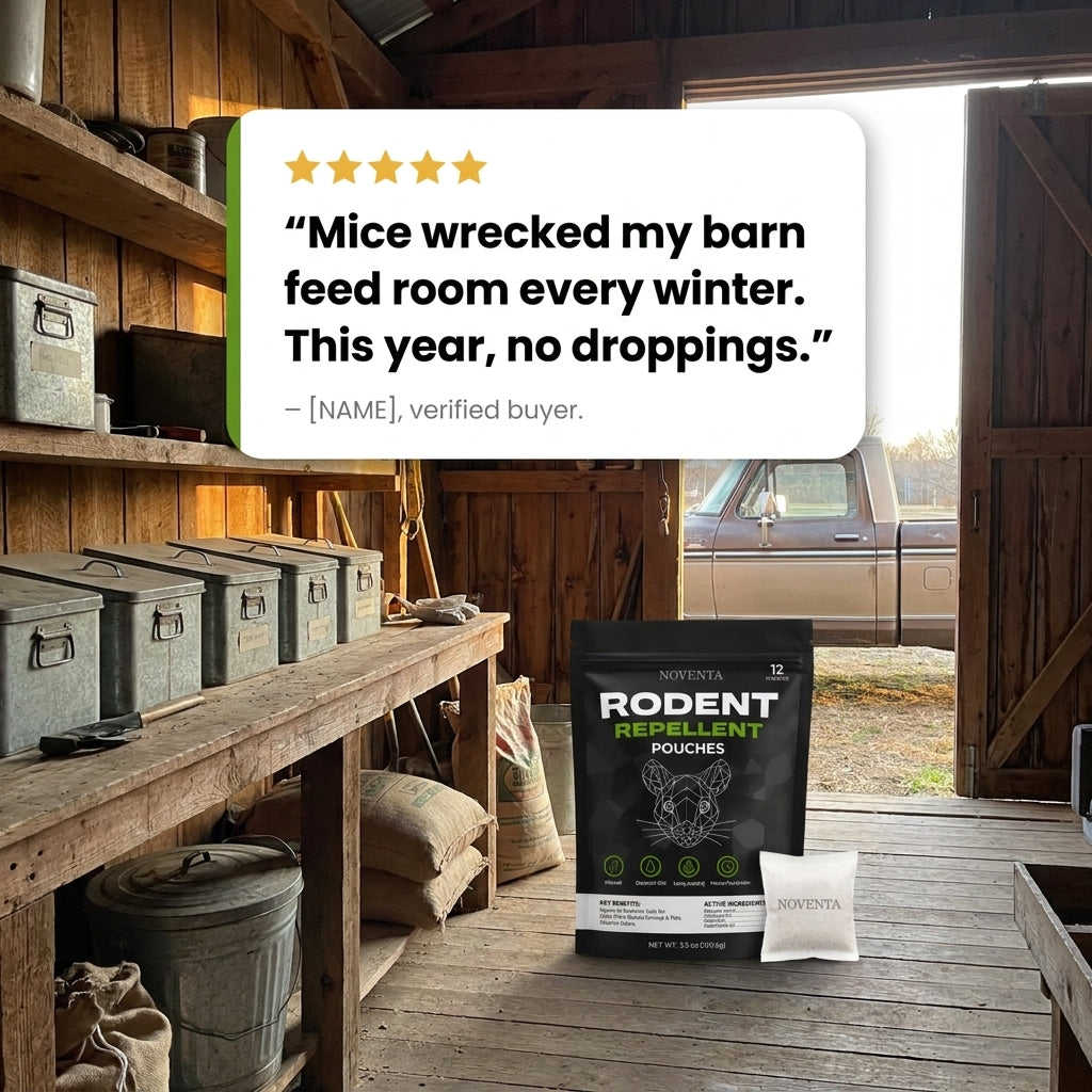 Plant-Based Mouse Repellent Pouches