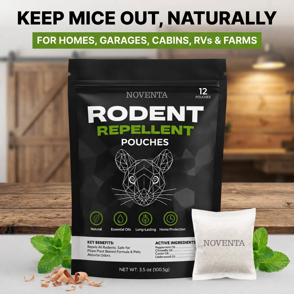 Plant-Based Mouse Repellent Pouches
