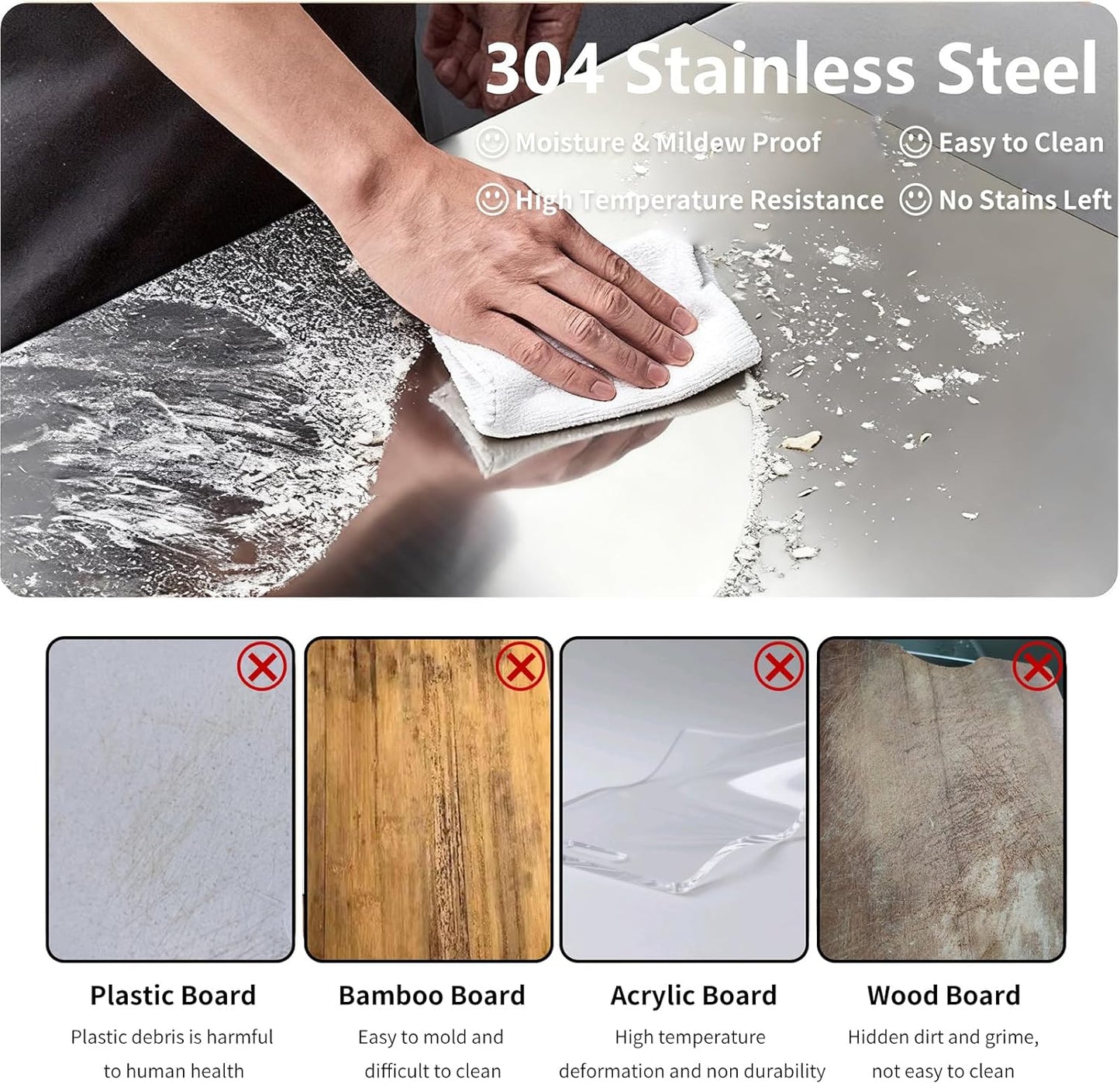 CleanGuard™ Stainless Steel Board