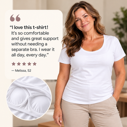 Built-In Bra Comfort T-Shirt