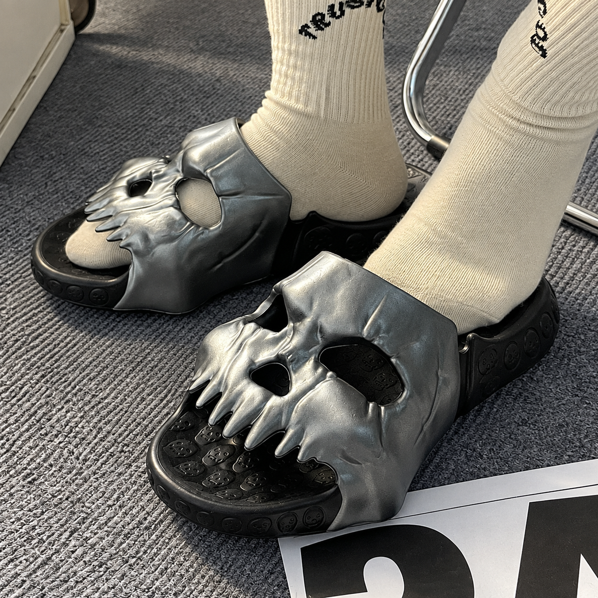 Skull Halloween Slides