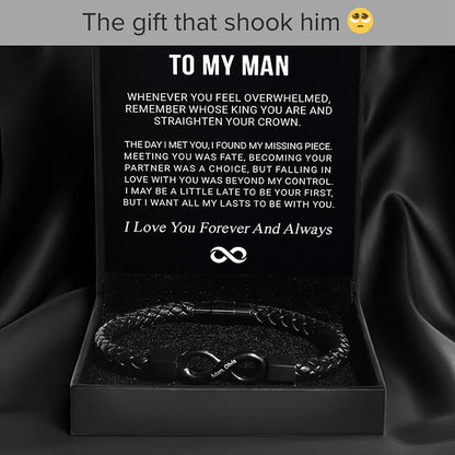 To my man | Infinity Love Bracelet