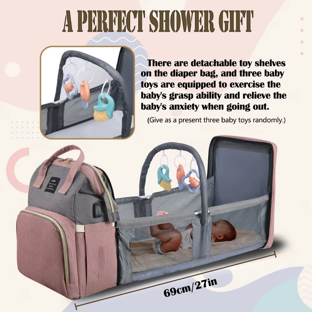 SnapNest™ 3-in-1 Diaper Changing Bag