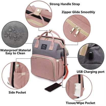 SnapNest™ 3-in-1 Diaper Changing Bag