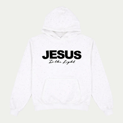 Rhinestone "Jesus is the Light" Hoodie