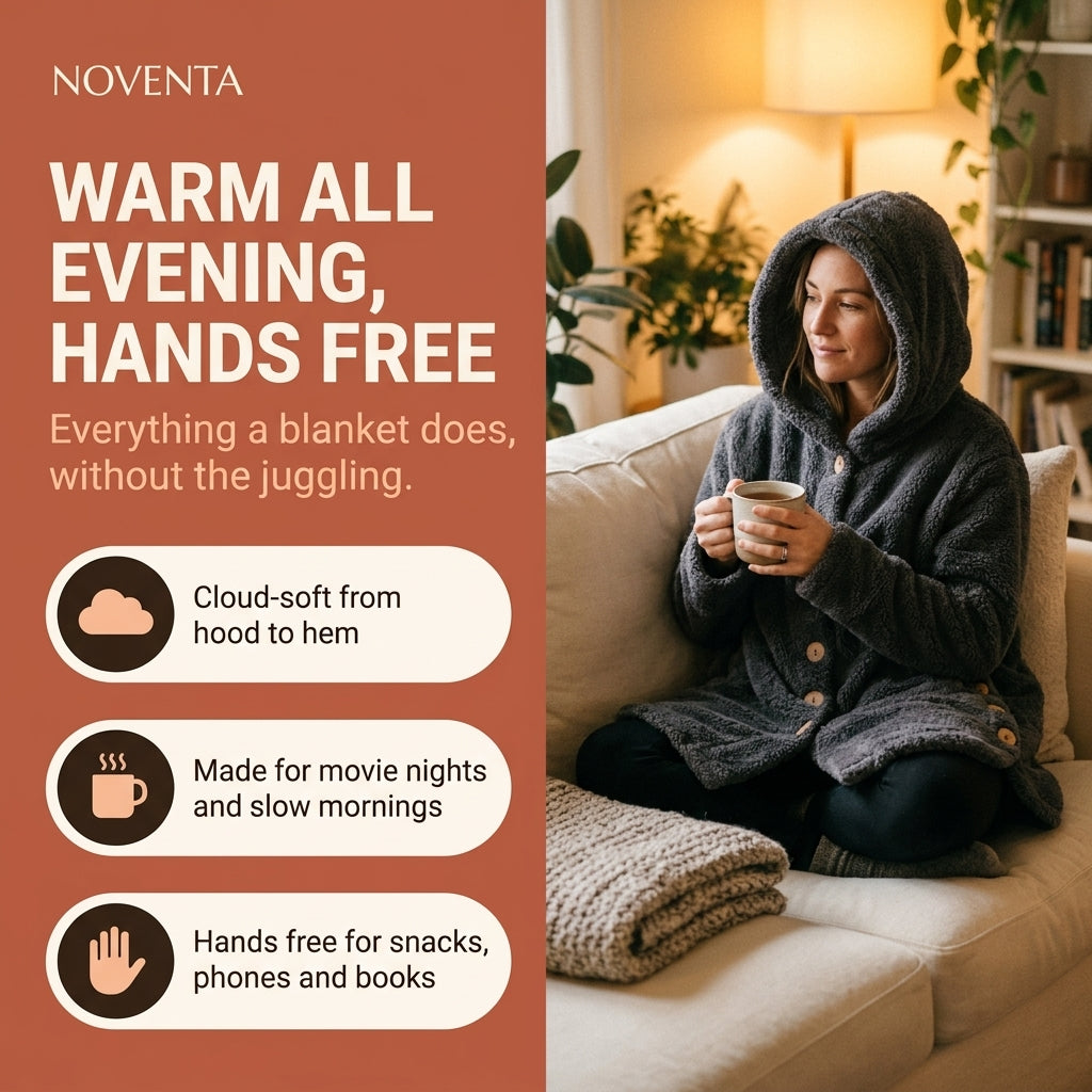 Noventa Cloudwrap Plush Hoodie Coat