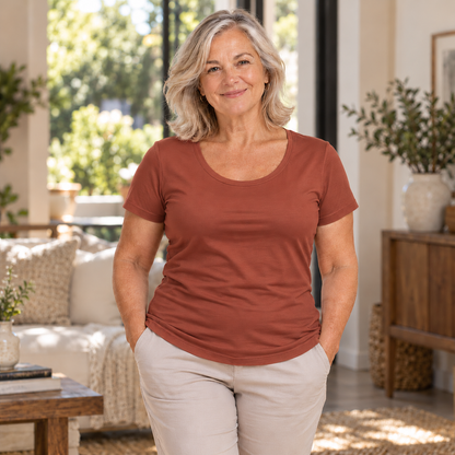 Built-In Bra Comfort T-Shirt