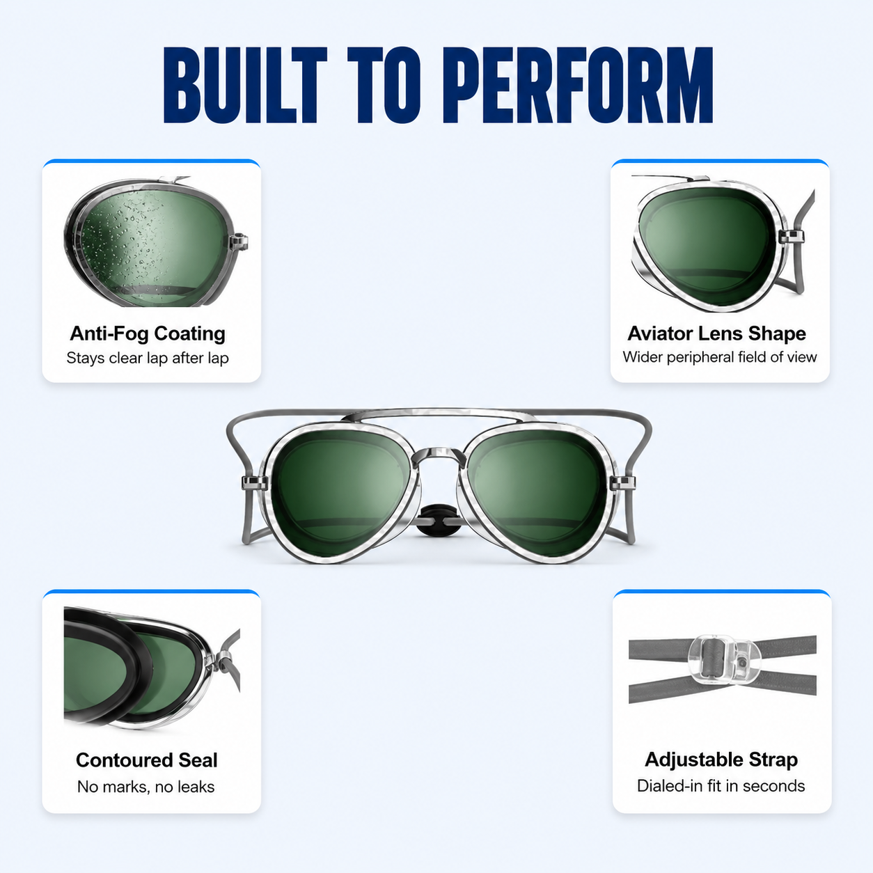 Solstice Aviator | Swim Goggles