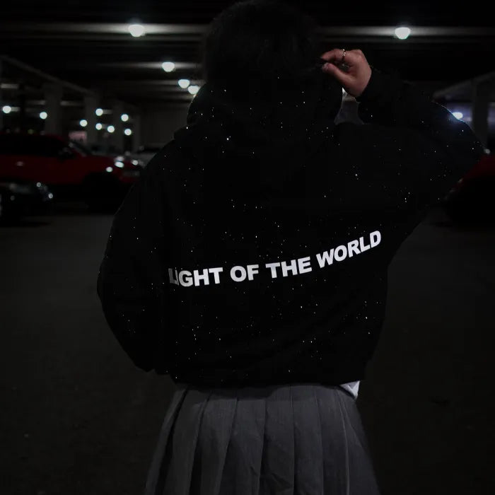 Rhinestone "Jesus is the Light" Hoodie