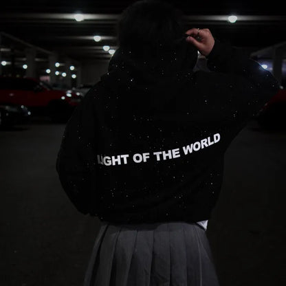 Rhinestone "Jesus is the Light" Hoodie