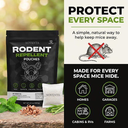 Plant-Based Mouse Repellent Pouches