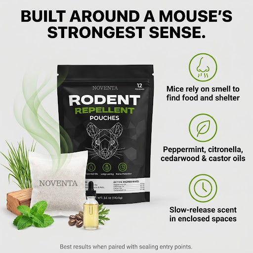 Plant-Based Mouse Repellent Pouches
